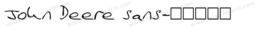 John Deere sans字体转换